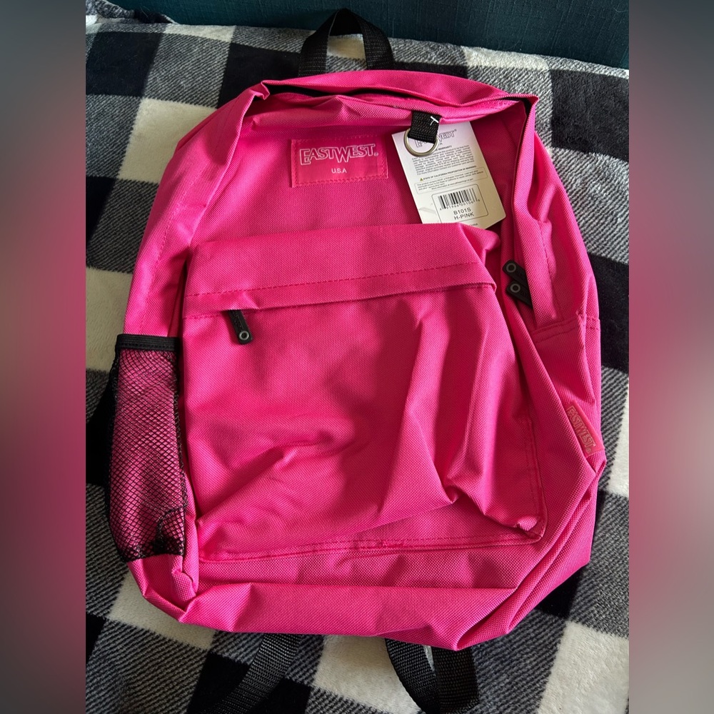 Kids, pink, backpack, new